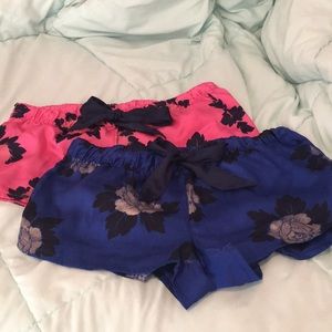 Aerie Floral Satin PJ Shorts